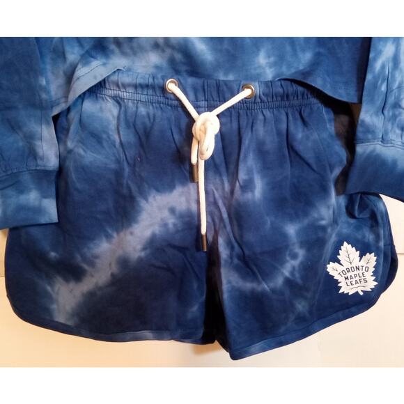 Toronto Maple Leafs Wear by Erin Andrews Tie-Dye Lounge Set Large - Picture 2 of 7